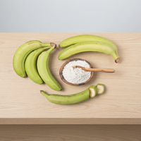 Natuurlijk gedroogd bananenpoeder, fijn fruitingrediënt voor bakkerij, voedselverwerking, drankenmengsels, groothandel.