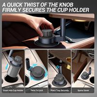Support de Table Latéral 4-en-1 en Bois Personnalisé pour Voiture, Plateau Porte-Gobelet et Alimentation, Accessoire Auto pour Drive-Thru et Voyage en Voiture, Vente en Gros