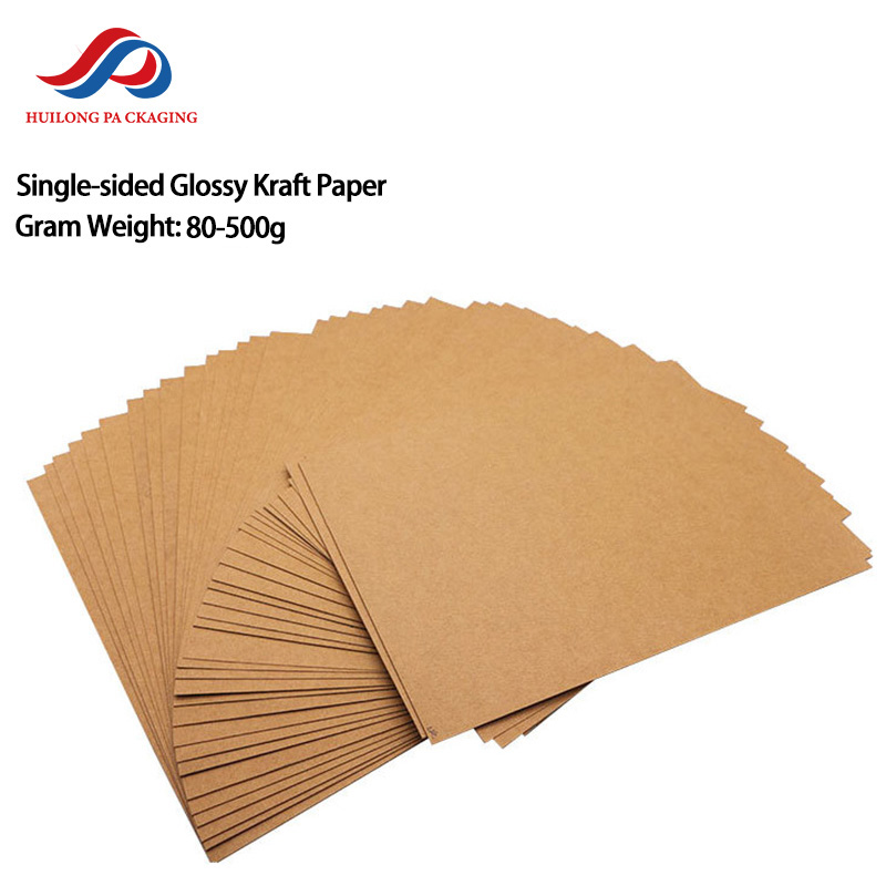 Factory Customized Single-sided Glossy De Carton Cardboard Size and Shape Any Cut Printing Cardstock for Handbag Storage Boxes