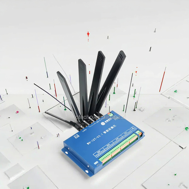 HUAHE IoT Data Acquisition Module | Wireless Sensor Communication Terminal for Remote Monitoring and Solar Power Options