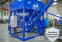 Silo per Stoccaggio Cemento in Big Bag, Macchina Mobile per Carico Cemento Sfuso con Trasportatore a Coclea