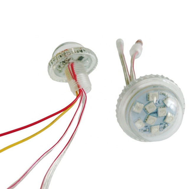 Addressable 12V/24V Smart 9points RGB 35mm IP67 Waterproof Pixel LED Lights 5050 for Landscape Amusement Ride