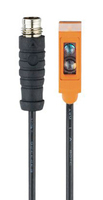 Capteur photoélectrique diffuse électronique O8H208, bloc, connexion par câble, sortie PnP, source de lumière LED, câble, série O8 pour