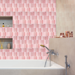 2022 Beliebtes Design Rosa 3D Abzieh- und Aufkleb-Selbstklebende Wandfliesen - Product Image 4