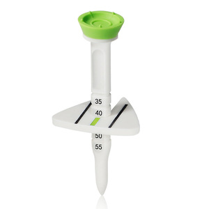 Tee de golf ajustable con marcador de altura, tees de plástico para golfistas, colores azul, verde y naranja, diseño ligero - Product Image 5