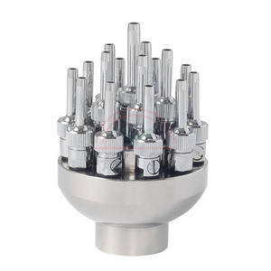 Buse de fontaine de fleurs en acier inoxydable à <span class=keywords><strong>trois</strong></span> couches traditionnelles des fabricants en gros pour la caractéristique de l'eau de danse de cour - Product Image 1