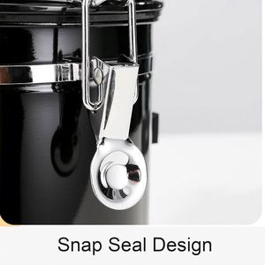 Wholesale Stainless Steel Tea Coffee Sugar <b>Canisters</b> <b>Set</b> Airtight with Valve Presents Acacia Wood Lids Freezer Safe 1L/1.5L/1.8L - Product Image 4