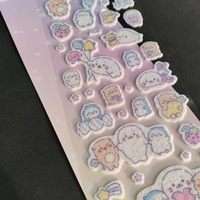 Милые эко-наклейки Kawaii FUJIYA Peko Poko из войлока с шелкографией и матовым лакированием для декора