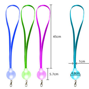 LED光ファイバーネックストラップランヤード防水モダンABS素材反射デザイン最高のランヤードサイズとテンプレート - Product Image 1