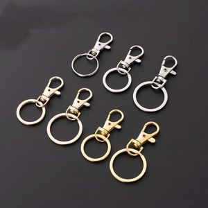 Ensemble de fermoirs à ressort pivotants pour porte-clés, crochets à pression pour lanières, accessoires pour porte-clés, anneaux fendus pour porte-clés, clips en vrac pour la fabrication de bracelets et de chaînes - Product Image 1