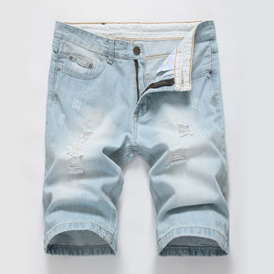 Short en jean Crossborder Highend pour homme en <span class=keywords><strong>denim</strong></span> léger et respirant - Product Image 3