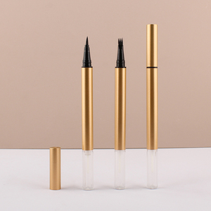 ดินสอเขียนคิ้วสี่ง่ามสีทองอย่างดี สำหรับใช้เขียนกระ จุดด่างดำบนใบหน้า สำหรับแต่งหน้า  หลอดพลาสติกเปล่า - Product Image 3