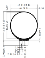 Module d'éclairage arrière LED blanc rond TFT LCD de 1,6 pouce pour montre connectée, certifié RoHS, fourni par l'usine