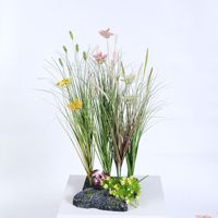 Ramo de Flores Artificiales - Ramo Decorativo Realista e Impermeable para el Hogar, Oficina, Jardín, Regalo del Día de la Madre, Flor Artificial de Plástico