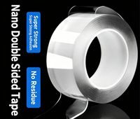 Ruban adhésif nano double face haute viscosité, translucide, réutilisable, imperméable, qualité industrielle, pour téléphone portable et montre connectée