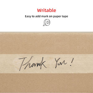 Ruban adhésif activé par l'eau, unilatéral, en acrylique renforcé de fibres, forte adhérence pour les boîtes de 65 kg, ruban d'emballage facile à marquer - Product Image 3