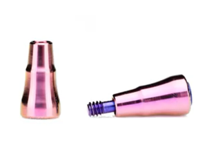 Pilier de guérison dentaire rose OEM/ODM fabriqué par un tour multi-axes de précision - Product Image 2