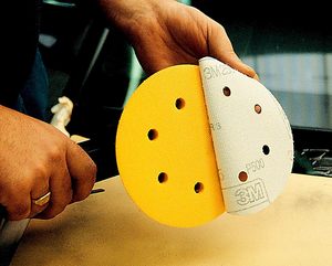 Quantity Mutil-hole Sandpaper Discs Purple Ceramic Aluminum Oxide Sand Paper Hook and Loop Sand Paper Disc for Car <b>Putty</b> - Product Image 4