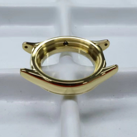 Fabrication sur mesure de pièces de montres en acier inoxydable plaqué or par usinage CNC, fabricant de composants de boîtiers et de lunettes de montres OEM ODM