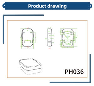 กล่องพลาสติก <span class=keywords><strong>PH036</strong></span> 75*50*18มม. กล่องเก็บอุปกรณ์อิเล็กทรอนิกส์ - Product Image 5