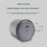 Speaker Mini Bulat Subwoofer Metalik Macaron Baru, Hadiah, untuk Kenyamanan Luar Ruangan