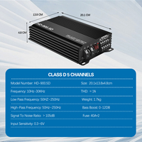 Amplificateur Audio de voiture Zeming classe D 5 canaux 4*100W + 1*350w pour système de haut-parleurs Audio de voiture