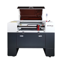 Machine de gravure et de découpe laser CO2 Mini 6040 4060 de haute qualité, options de puissance 80W-150W avec générateur et composants principaux de la pompe