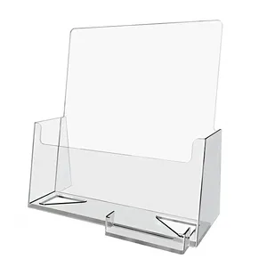 Desktop Clear Acryl Brief Houder Acryl Visitekaartje Display Wenskaart Brochure Houder Voor Kantoor Winkel