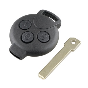 Coque de clé de remplacement pour télécommande de voiture intelligente sans clé 433Mhz à 3 boutons, compatible avec la clé Mercedes-Benz <span class=keywords><strong>Smart</strong></span> <span class=keywords><strong>Fortwo</strong></span>, à prix abordable - Product Image 2
