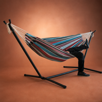 Support de hamac portable à double point d'attache, anti-retournement, en toile, chauffage entièrement automatique, toutes saisons, avec sac de transport pour le camping