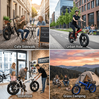 Vélo électrique pliable 500W, cadre tout en alliage durable, batterie longue autonomie, vélo électrique pour adulte, utilisation portable pour les trajets domicile-travail