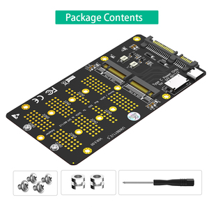 Nuova versione 2 in 1 Combo <span class=keywords><strong>M</strong></span>.2(NGFF) NVMe SSD/SATA-Bus SSD a SFF-8611/8612 e adattatore SATA - Product Image 6