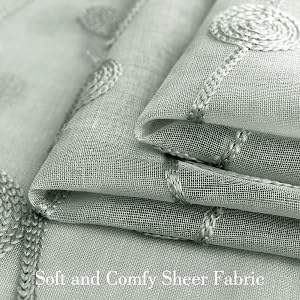 <span class=keywords><strong>Rideaux</strong></span> transparents brodé motif Floral poche <span class=keywords><strong>lin</strong></span> Semi transparent Voile fenêtre <span class=keywords><strong>rideaux</strong></span> chambre salon occultant flamme - Product Image 6