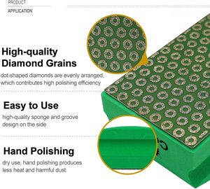 SHDIATOOL Electroplated Diamond Hand Polishing <strong>Pads</strong> Foam Back Grit 50 Granite Marble Stone Ceramic - Product Image 5
