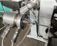 Machine de fabrication de tuyaux de chicha en PVC, PP, PE à vis unique de haute précision, machine à tuyaux ondulés pour conduites électriques, roulement de moteur de pompe
