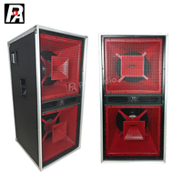 Système de sonorisation professionnel à double subwoofer, enceintes de scène passives robustes, puissance de sortie 500W, connexion XLR sans fil pour scènes