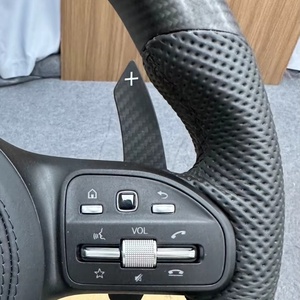 Volante de Cuero y Fibra de Carbono Mate para Modelos Antiguos de <span class=keywords><strong>Mercedes</strong></span> Clase E/Clase G/Clase <span class=keywords><strong>GL</strong></span>/E300 - Product Image 3