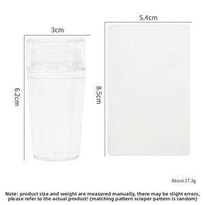 DIY büyük fransız transferi tırnak Stamper seti plastik aracı ve silikon tırnak malzemeleri ile tek ve çift golf sopası kılıfı - Product Image 6