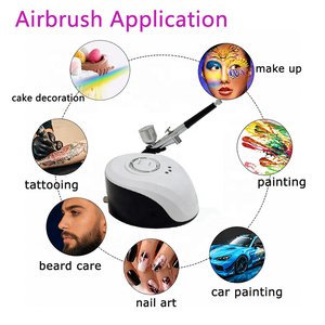 Pistola de Aerógrafo para Maquillaje y Arte de Uñas, Recargable, con Kit de Compresor, para Pintura Corporal, Salón de Belleza, Boquilla de 0.3mm - Product Image 3
