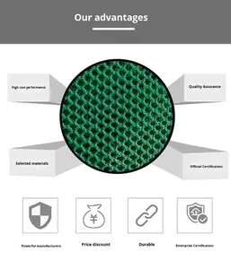 רשת פוליאתילן מותאמת אישית להגנה מפני רוח, חול וחצץ, רשת צפופה ירוקה וגמישה להפחתת אבק, דגם A18 - Product Image 5