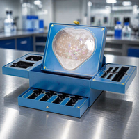 Boîtes d'emballage de peptides, coffret cadeau de luxe pour cosmétiques et soins de la peau avec fenêtre en forme de cœur, design à tiroirs multicouches, usine source, 15 ans d'expérience