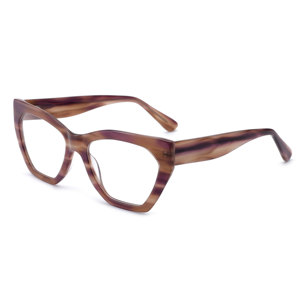 Di alta qualità Unisex acetato occhiali da vista montature donna e <span class=keywords><strong>uomo</strong></span> classico Cat Eye Design del Computer ottico colorato - Product Image 5