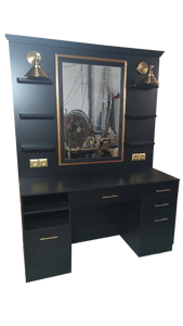 2024 son klasik siyah altın kuaför ayna istasyonu 10-Year garanti sıcak satış ticari istasyonu yatak odası mutfak otel - Product Image 6