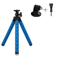 Trépied flexible de taille moyenne avec adaptateur pour caméra d'action, mini trépied pliable pour caméra d'action et smartphones