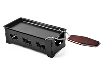 Plaque à raclette au fromage antiadhésive, portable et pliable, pour cuisson sur cuisinière ou bougie