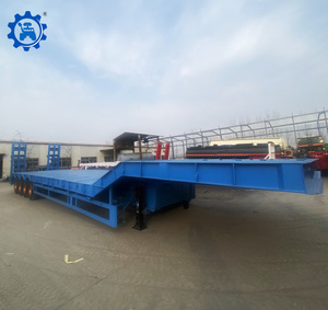 Semirremolque de plataforma baja/cuello de cisne de <span class=keywords><strong>13m</strong></span> con 3/4 ejes para transporte de maquinaria de movimiento de tierras - Product Image 6