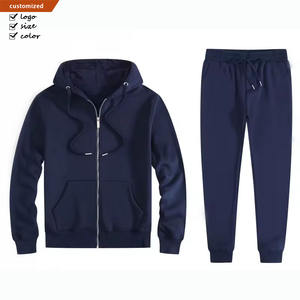 Ensemble de cardigan à capuche en coton, nouvelle micro-étiquette brodée, logo brodé personnalisé, cardigan à fermeture éclair d'hiver, ensemble de pull, ensemble 2 pièces - Product Image 5