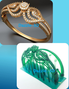 Caliente <span class=keywords><strong>Dazz</strong></span> 405nm EC08 resina alta cera como resina moldeable Dlp 405nm resina de fundición de joyería para impresora 3D garantía de calidad - Product Image 5