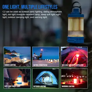 Trustfire C2 IPX6 SOS Multifunctional Magnetic Emergency Camping Light For Outdoor Adventures