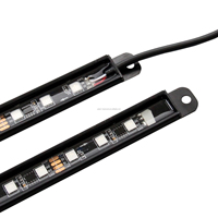 Kit d'éclairage intelligent pour châssis de véhicule, éclairage sous châssis RGB+IC DC12V pour contrôle à distance/application, étanche IP65, aluminium LED